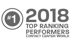 2018 top ranking performers contact center world logo