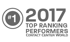 2017 top ranking performers contact center world logo